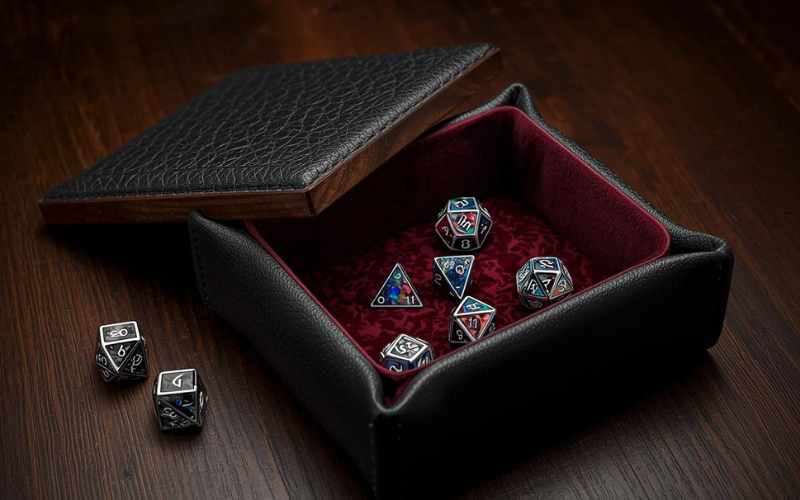 Dice Tray with Magnetic Lid - Best Dice Rolling Tray